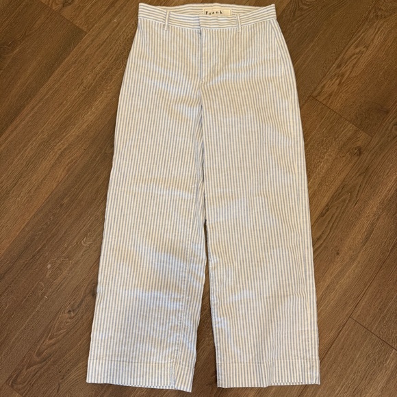 NWT Frank & Eileen Wexford Stripe Linen Pant Size 2